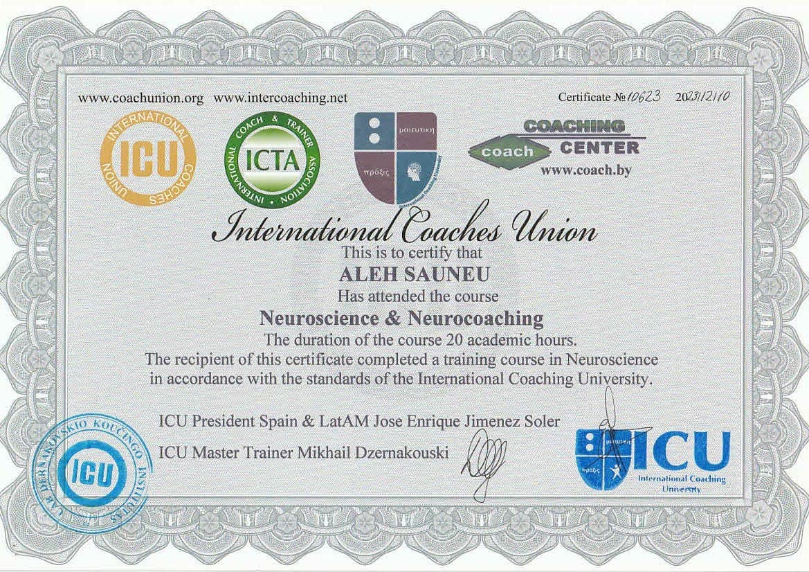 Neuroscience & Neurocoaching – ICU & ICTA